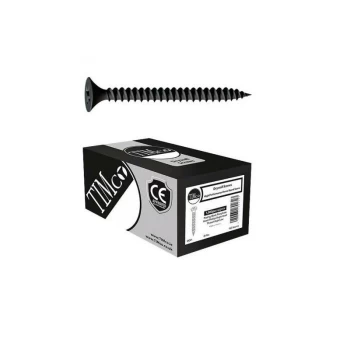 Image of 3.5 x 38mm Drywall Fine Thread Black Screws Qty 1000 - Timco