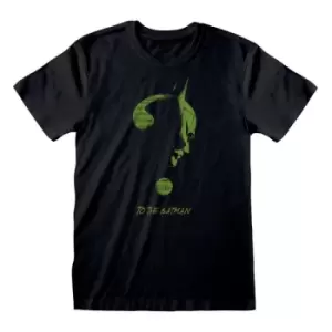 image of The Batman T-Shirt Riddler Silhouette Size S