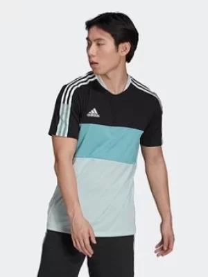 Image of adidas Tiro Jersey, Black/Green Size XS Men