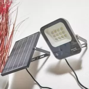 Image of Zink DENBY 450lm LED Solar Floodlight Grey