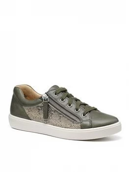 Image of Hotter Chase Extra Wide Fit Trainers - Green, Size 7, Women