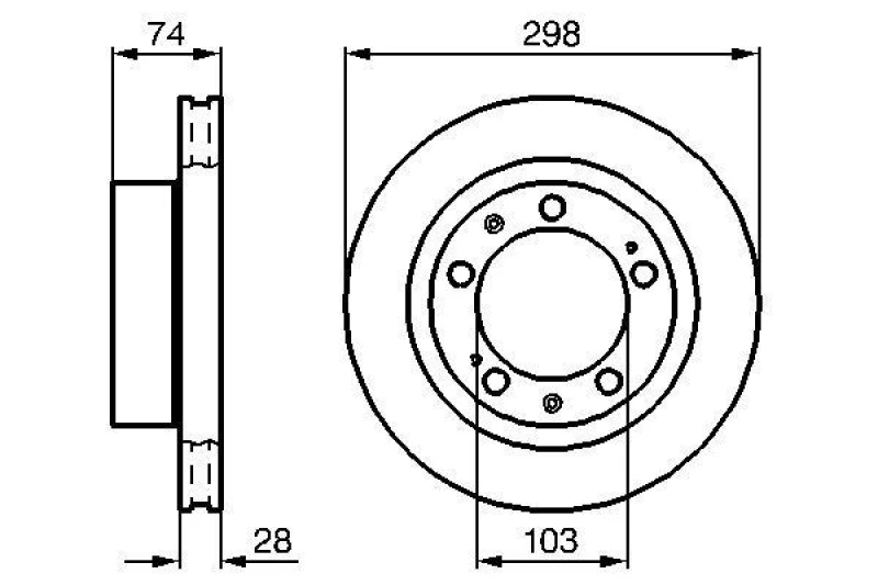 Image of Brake disc Bosch 0 986 478 418
