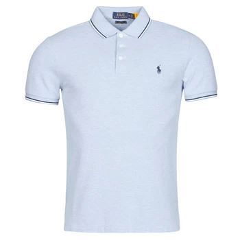 Polo Ralph Lauren POLO CINTRE SLIM FIT DETAILS DE COL ET DETAILS DE MANCHES EN COT mens Polo shirt in Blue - Sizes EU XXL,EU S,EU M,EU XL