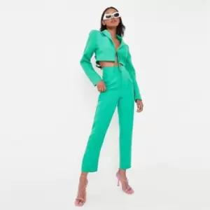 Missguided Cigarette Trouser - Green