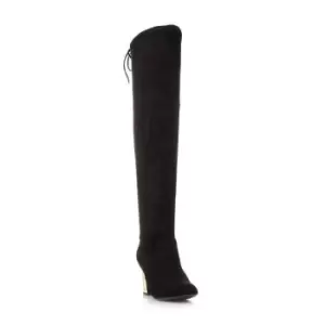 Image of Steve Madden Madden Candle Knee High Boots - Black