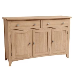 Image of Golston Light Oak Large 3 Door Sideboard