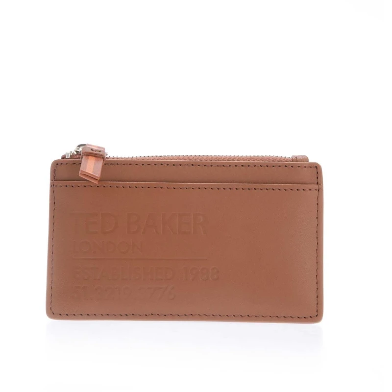 Image of Ted Baker Darcena Zip-Up Coin Purse - Brown Brown One Size