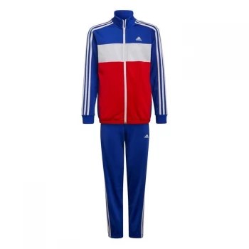 image of adidas Boys Essentials Tiberio Tracksuit - Blue/White