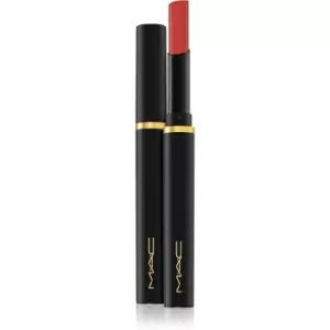 Image of MAC Cosmetics Powder Kiss Velvet Blur Slim Stick Moisturising Matte Lipstick Shade Devoted To Chili 2 g