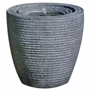 Image of The Outdoor Living Company Solar Vase 34x33cm Water Fall