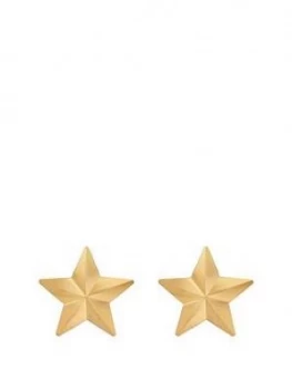 image of Love Gold 9Ct Gold Star Stud Earrings