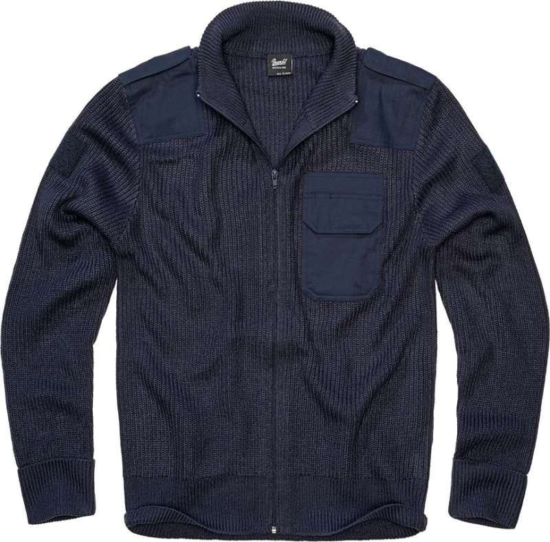 Image of Brandit BW Cardigan, knit jacket , color: Dark Blue , size: 3XL