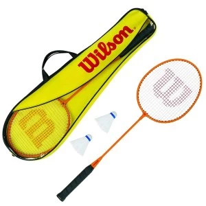 image of Wilson Badminton 2 Player Gear Set (Inc 2 Rackets and 2 Shuttles)