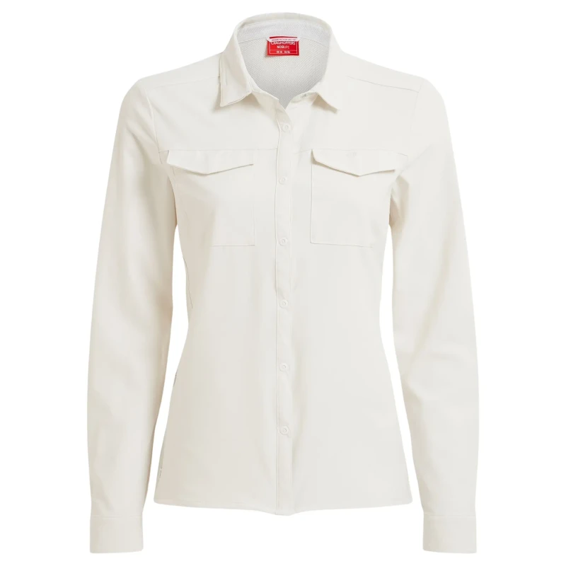 Image of Womens long sleeve shirt Craghoppers NosiLife Pro III Blanc Female 36