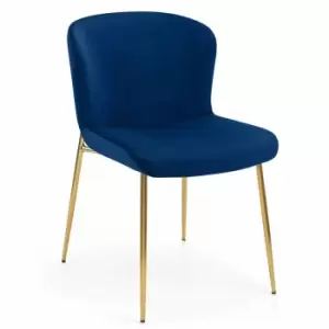 image of Julian Bowen Set Of 2 Harper Dining Chairs Blue