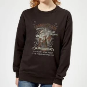 Image of Looney Tunes Wile E Coyote Guitar Arena Tour Womens Sweatshirt - Black