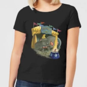 Image of Dumbo Circus Womens T-Shirt - Black
