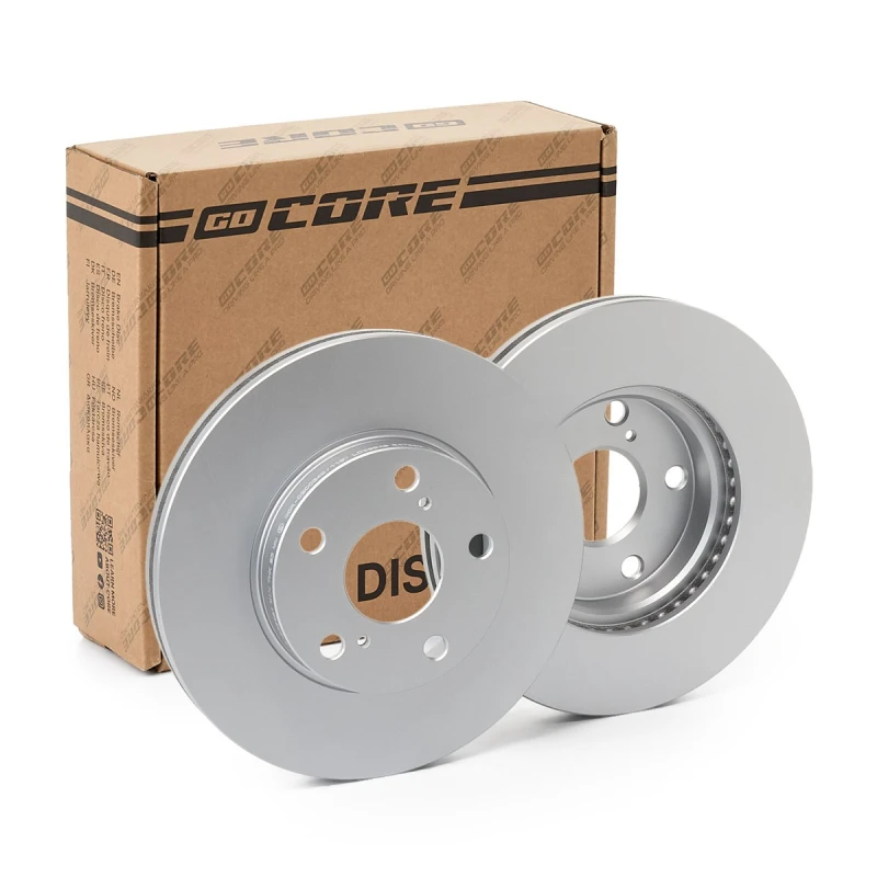 Image of goCORE GCH20610 Brake disc Front Axle, Vented, Cast Iron, Coated, with bolts/screws Cast Iron Brake Disc (82)