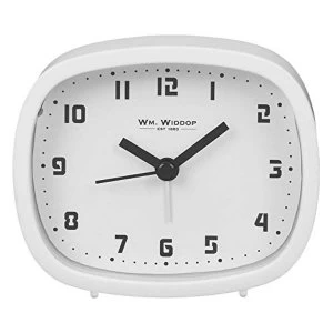 Image of Alarm Clock with Sweep Movement - White