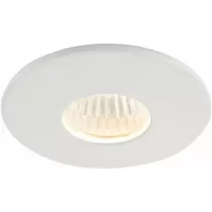 image of Mini Recessed Downlight Fixture - 4W Warm White COB LED Driver - Matt White