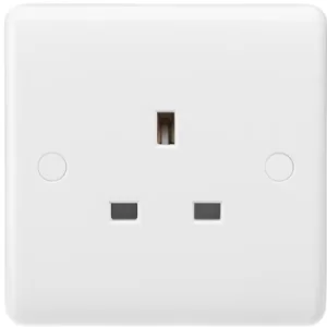 Image of KnightsBridge Curved Edge 13A 1G Unswitched Socket