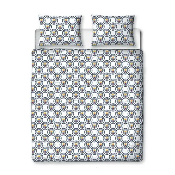 Image of Manchester City FC MAN CITY CRESTCOL DOUBLE COVERLESS DUVET 10.5 TOG Duvets DOUBLE Multi 40582999030
