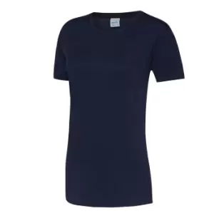 Image of AWDis Just Cool Womens/Ladies Sports Plain T-Shirt (L) (Oxford Navy)