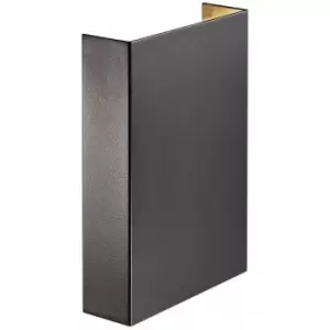 Image of Nordlux Fold 15cm LED Outdoor Up Down Wall Lamp Black, IP54, 3000K