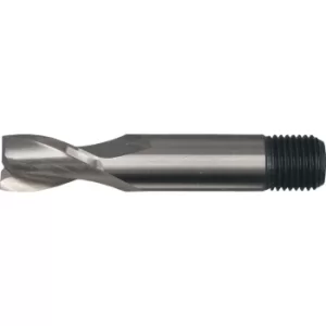 image of 7.5MM HSS-Co 5% 2 Flute Threaded Shank Short Series Slot Drill