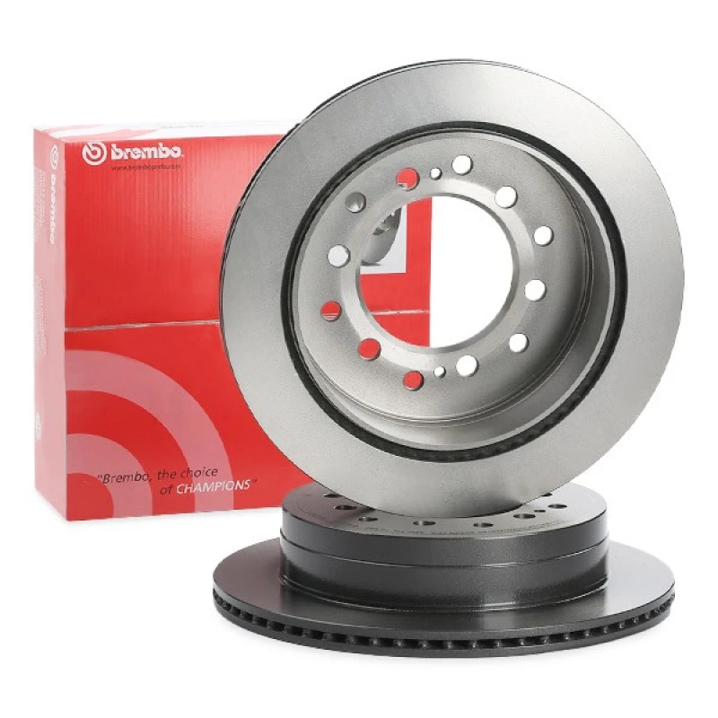 Image of BREMBO 09.A334.11 Brake disc internally vented, Coated Brake Disc (82)