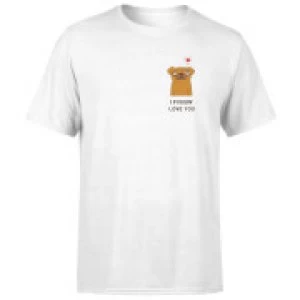 Image of I Puggin' Love You T-Shirt - White - 3XL