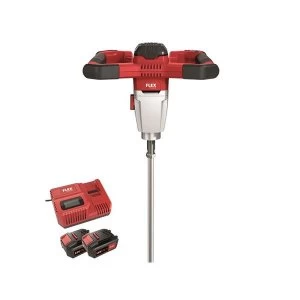 Image of Flex Power Tools MXE 18.0-EC/5.0 SET Cordless Mixer 18V 2 x 5.0Ah Li-ion