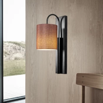Image of Baston - 3462 Black Brown Wall Lamp