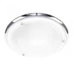 Image of IP44 Rated Bathroom Light, Chrome and Glass