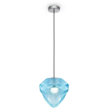 image of Maytoni Modern - Globo Modern Globo Chrome Pendant Ceiling Light Glass Shade