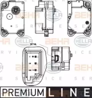 Image of Control Blending Flap Control Element 6NW351344-011 by BEHR
