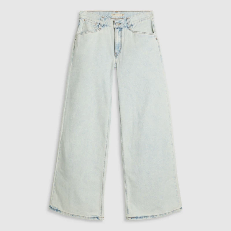 Image of Levis Womens Baggy Wide Leg Jeans Cool Office Hrs female 28 L31