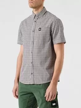 Image of Weekend Offender Joyce Short Sleeve Shirt - Brown, Size XL, Men