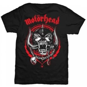 image of Motorhead 'Lightning Wreath' Mens Large T-Shirt - Black