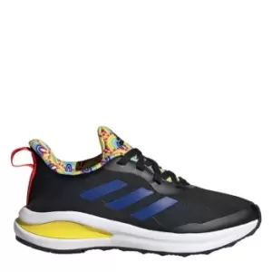 Image of adidas FortaRun Sport Running Lace Shoes Kids - Core Black / Royal Blue / Impa