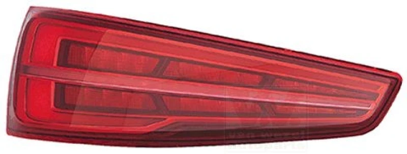 Image of VAN WEZEL 0371925U Rear light with bulb holder, Left, LED Combination Rearlight (391)