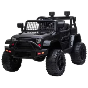 image of Homcom Jeep Wrangler Ride On Electric Car 12V, black