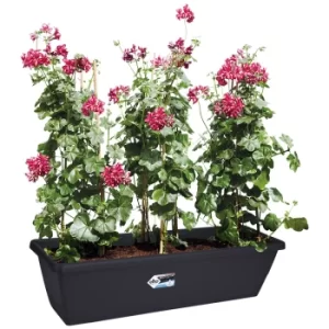 Image of Window Box Barcelona Black 80x20x24cm