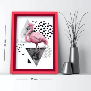 Image of 3550AHS-049 Multicolor Decorative Framed MDF Painting