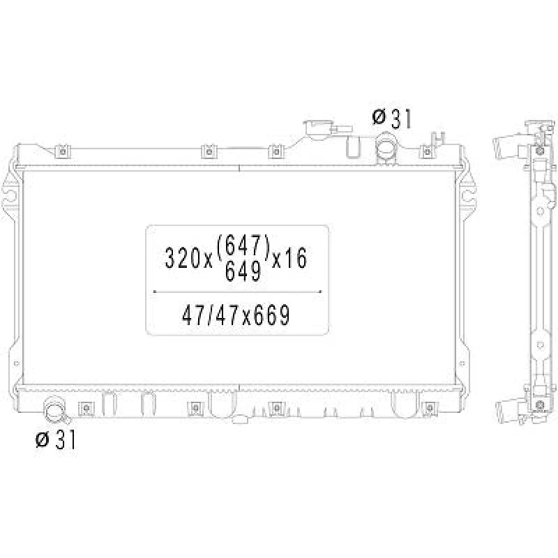Image of Engine radiator DIEDERICHS DCM2230