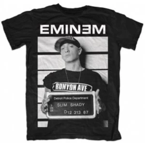 image of Eminem Arrest Mens T Shirt: Medium