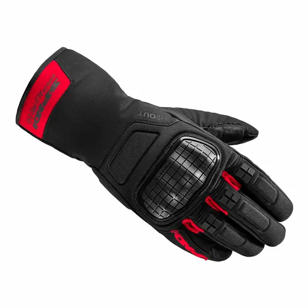 Image of Spidi Alu-Pro Evo Gloves Black Red Size 2XL