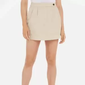 Image of Tommy Hilfiger Co Pleated Cotton Mini Skirt - IT 34/UK 6