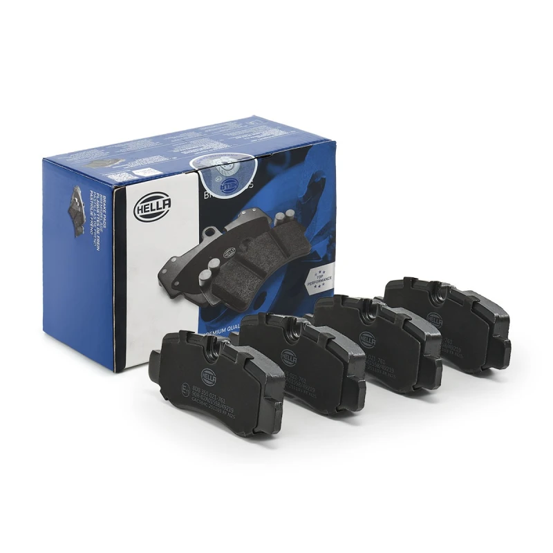Image of HELLA Brake pad set HELLA 8DB 355 021-761