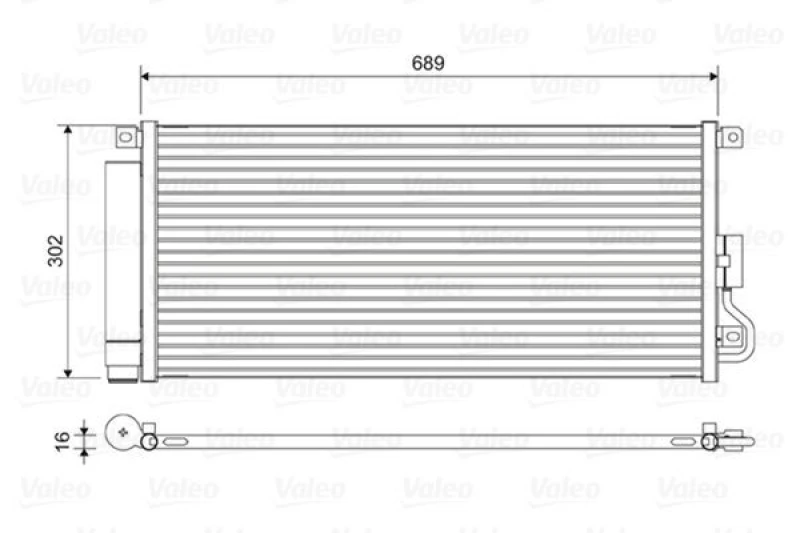 Image of Air conditioning condenser VALEO 822592